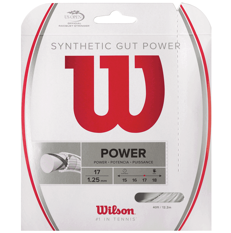 Wilson Synthetic Gut Power 17 Tennis String Set