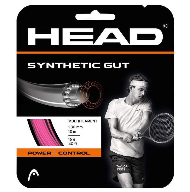 Head Syn Gut 16 Tennis String Set - Pink