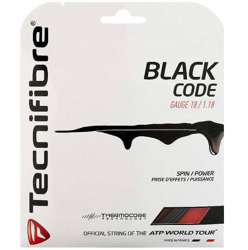 Tecnifibre Black Code 18 Tennis String Set