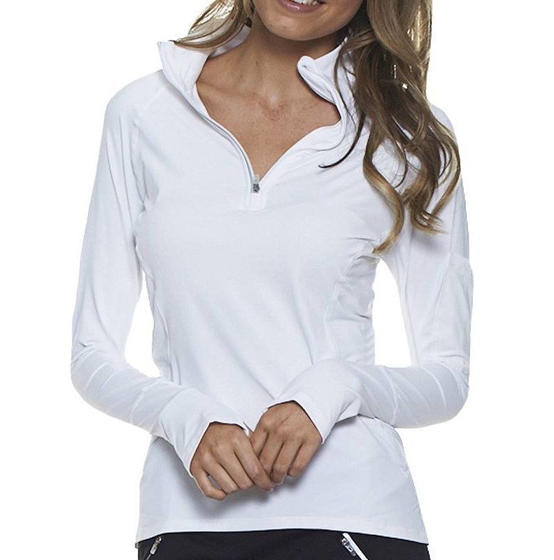BloqUV Mock Zip Women's Shirt