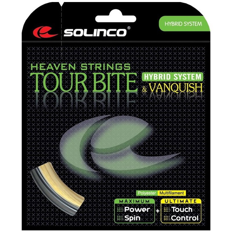 Solinco Tour Bite 17  Vanquish 16 Hybrid Tennis String Set