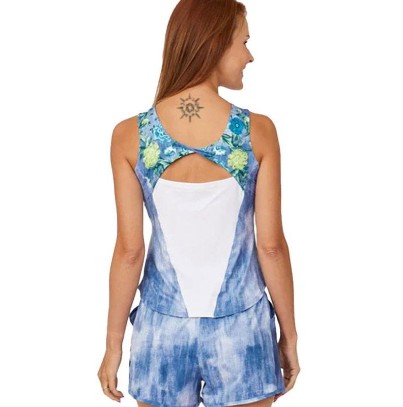 Sofibella Denim Blue Women's Tennis Tank