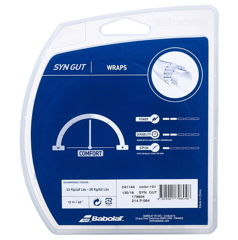 Babolat Syn Gut 17 Tennis String Set