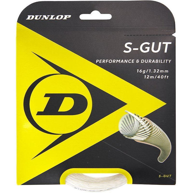 Dunlop Synthetic Gut 16 Tennis String Set - White