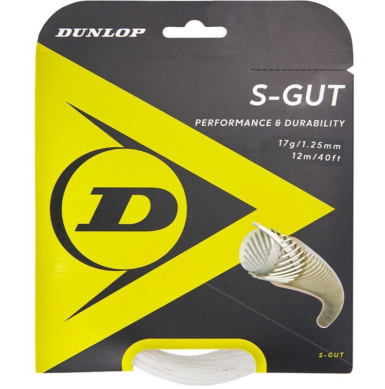 Dunlop Synthetic Gut 17 Tennis String Set - White