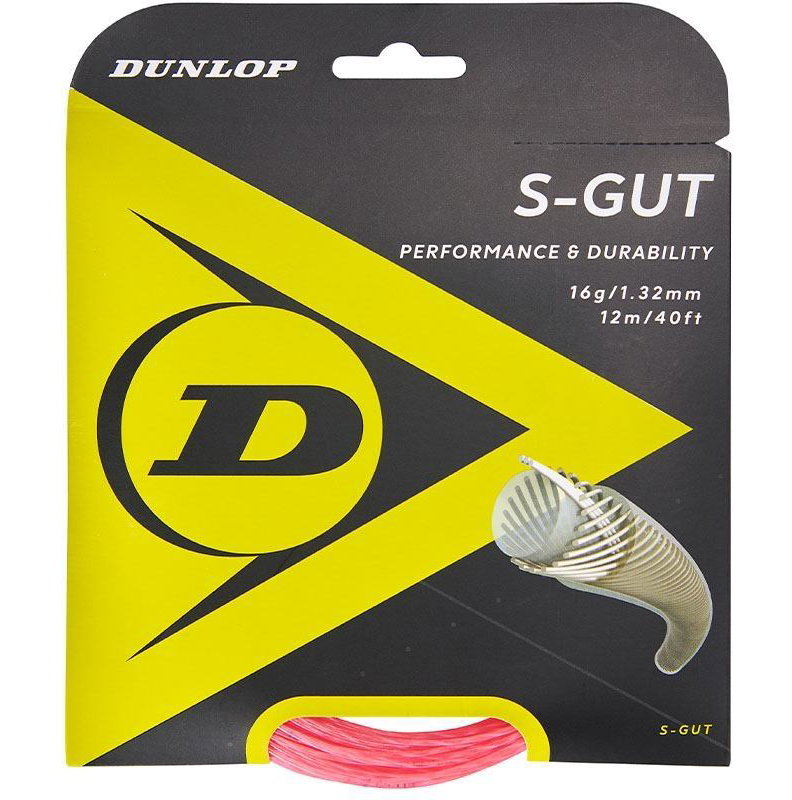 Dunlop Synthetic Gut 16 Tennis String Set - Pink