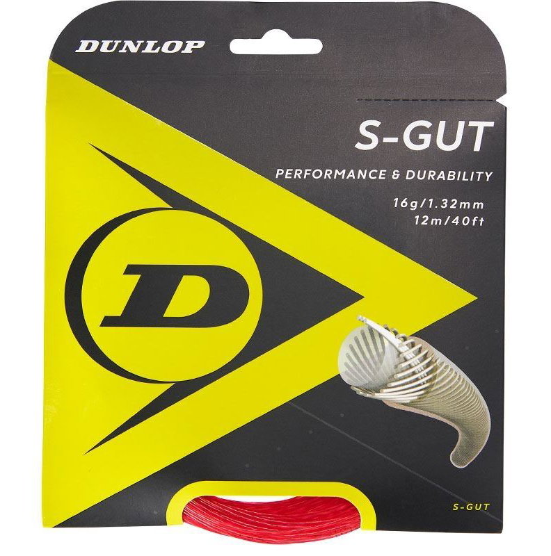Dunlop Synthetic Gut 16 Tennis String Set - Red