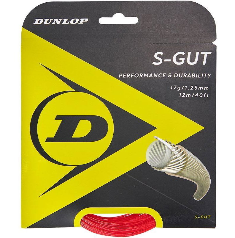 Dunlop Synthetic Gut 17 Tennis String Set - Red