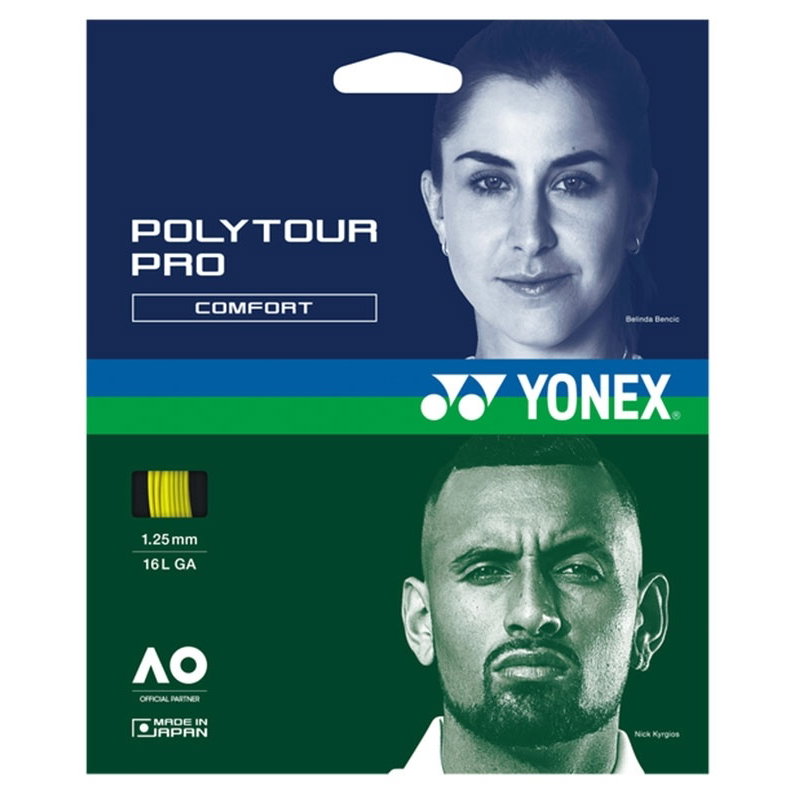 Yonex Poly Tour Pro 125 Tennis String Set - Yellow
