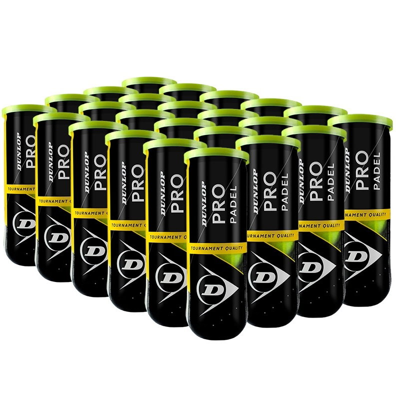 Dunlop Pro Padel Ball Case - 3 Ball Can x 24