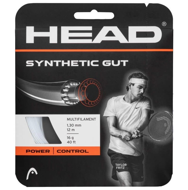 Head Syn Gut 16 Tennis String Set - White