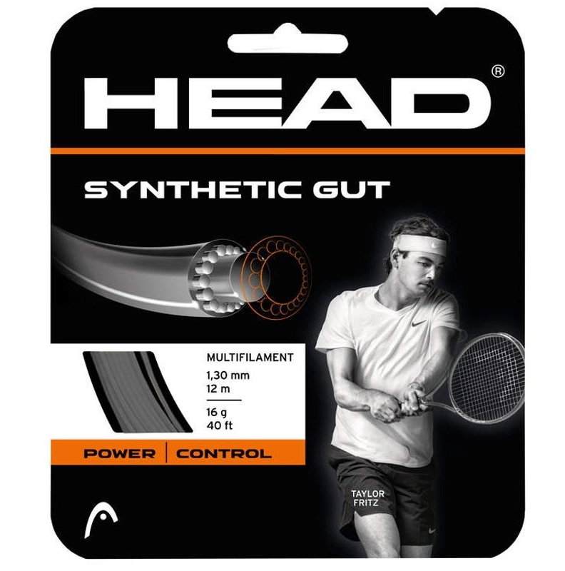 Head Syn Gut 16 Tennis String Set - Black