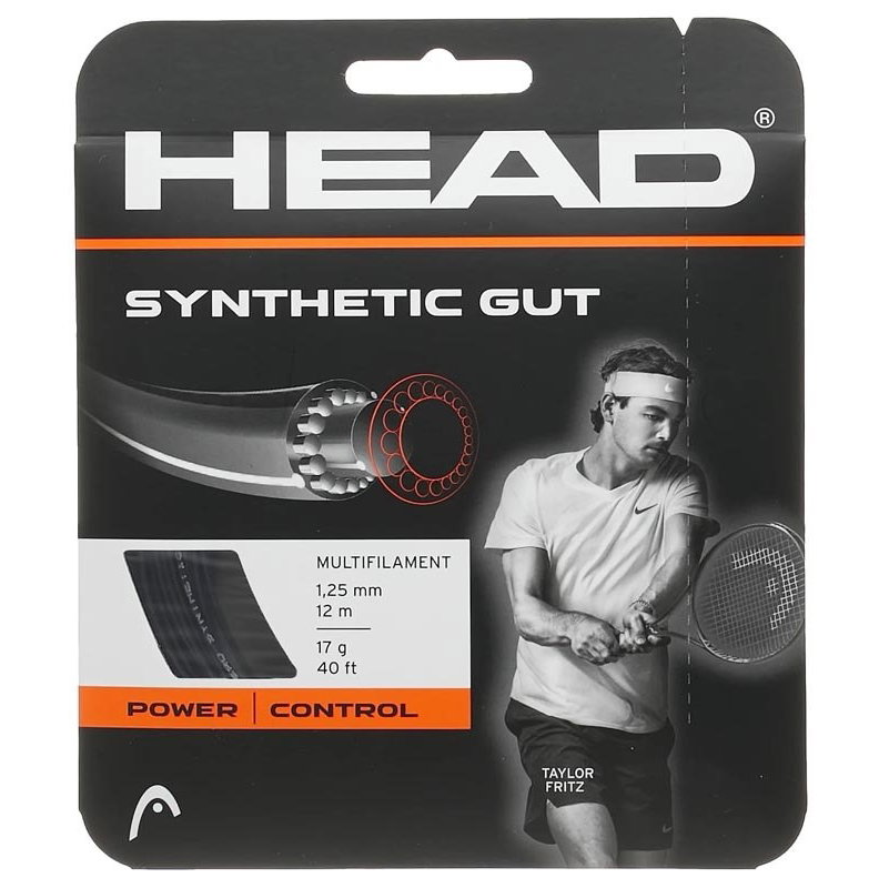 Head Syn Gut 17 Tennis String Set - Black