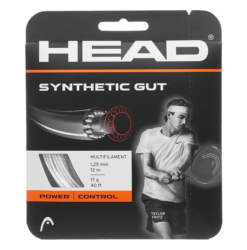 Head Syn Gut 17 Tennis String Set - White