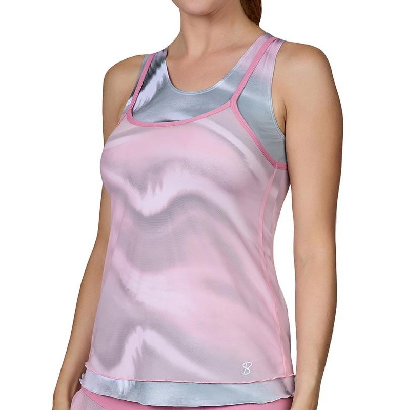 Sofibella Euphoria Overlay Women's Tennis Tank