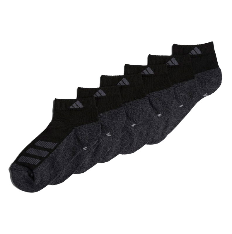Adidas Striped 6 Pack Low Cut Juniors Tennis Socks