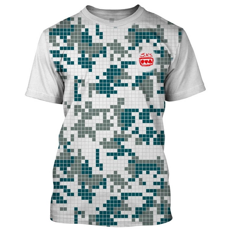 3AS Mini Squares Boys' Tennis Tee