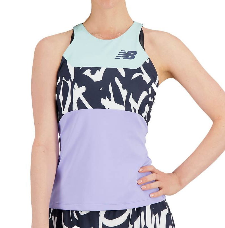 New Balance Printed Tournament Racerfront Women's Tennis Tank