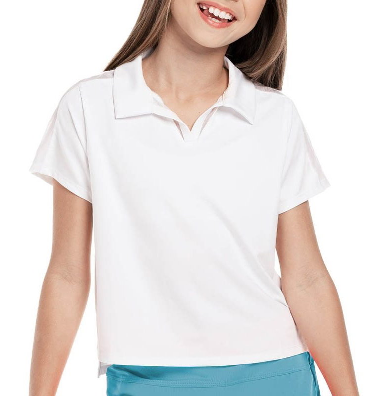 Lucky In Love Cropped Girls' Tennis Polo