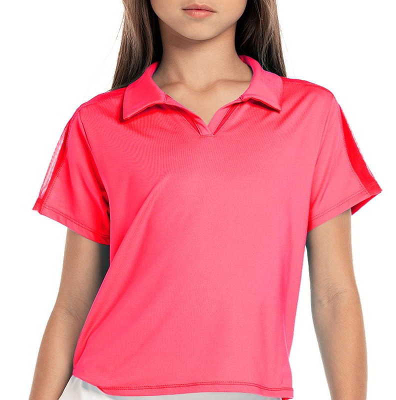 Lucky In Love Cropped Girls' Tennis Polo