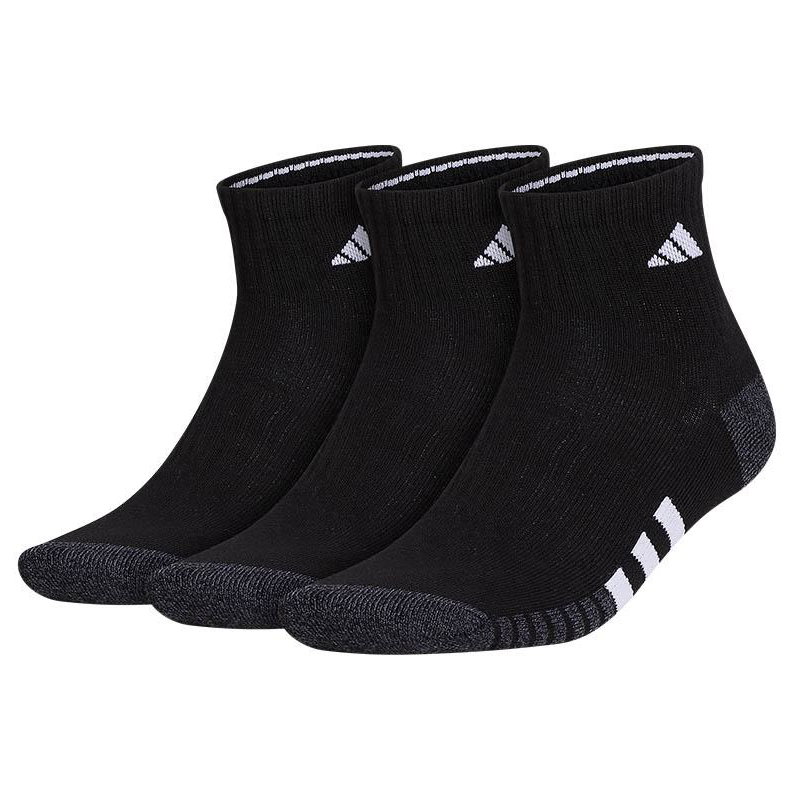Adidas Cushioned 3-Pack Quarter Men's Tennis Socks