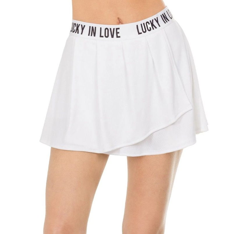 Lucky In Love Lets Get It On Women's Tennis Skirt