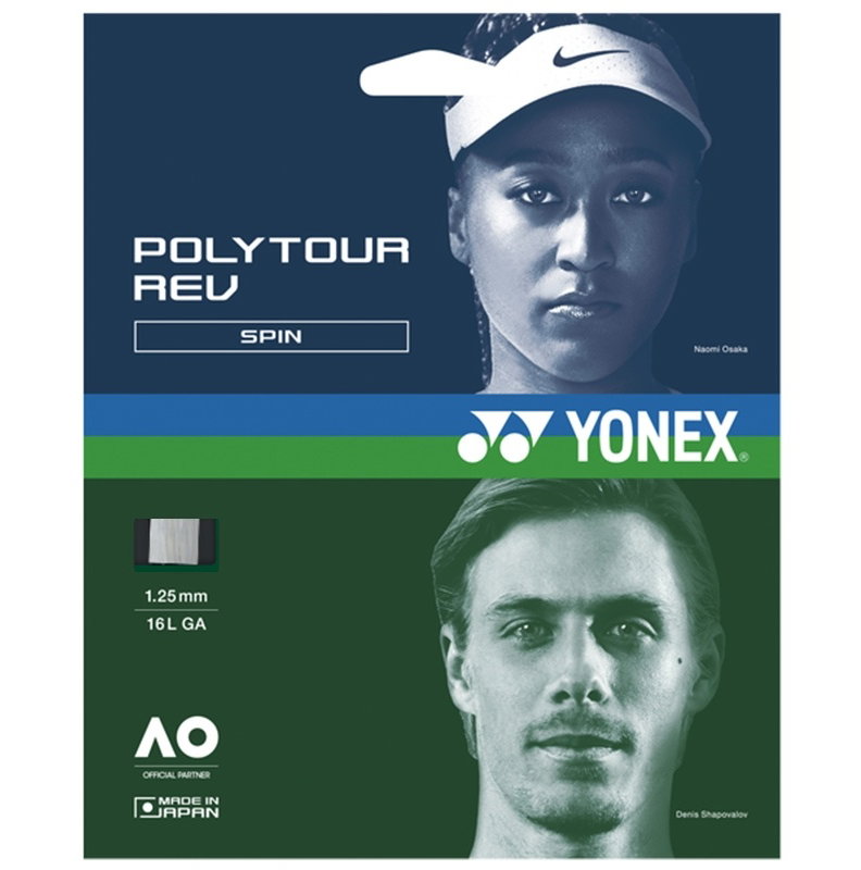 Yonex Poly Tour Rev 125 Tennis String Set - White