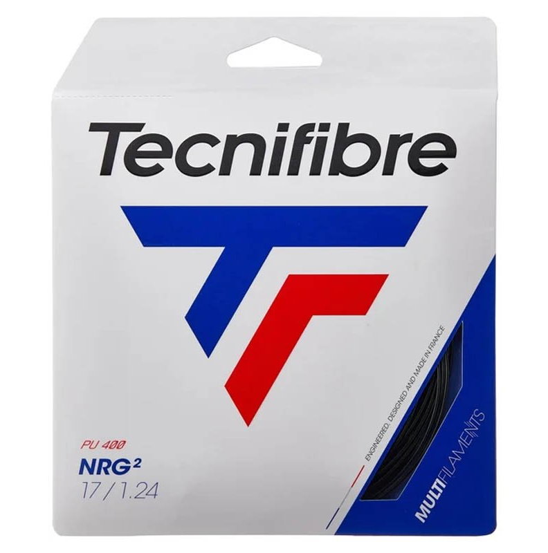 Tecnifibre NRG2 17 Tennis String Set - Black