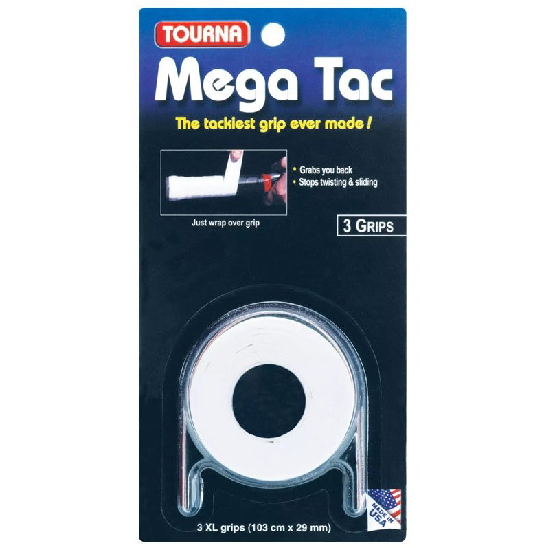 Tourna Mega Tac Tennis Overgrip 3 Pack