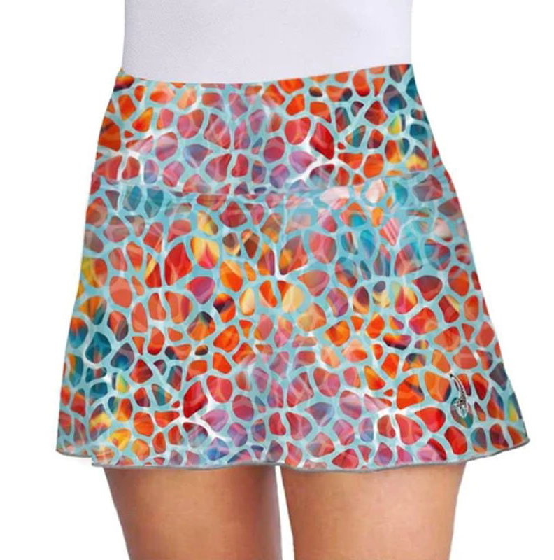 Lacoasport Giraffe Camo Women's Tennis Skirt