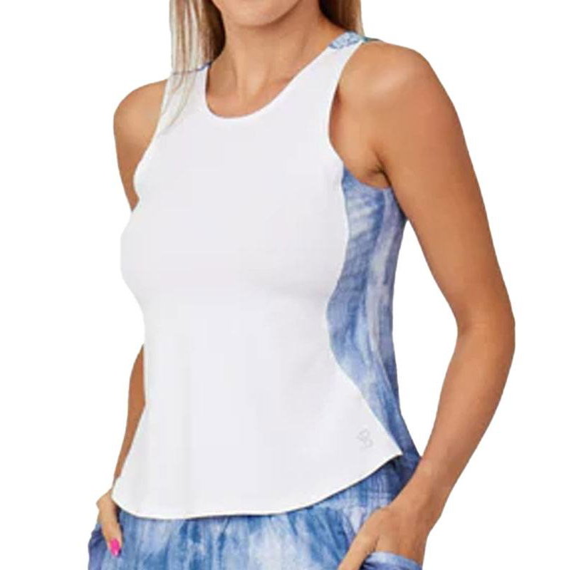 Sofibella Denim Blue Women's Tennis Tank