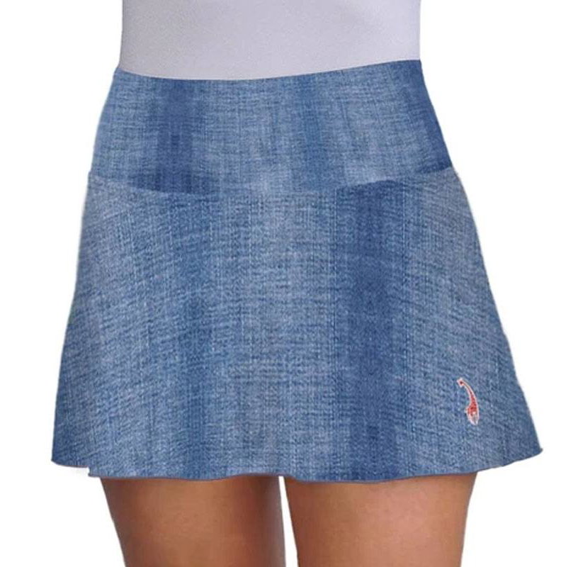 Lacoasport Denim Hearts Women's Tennis Skirt