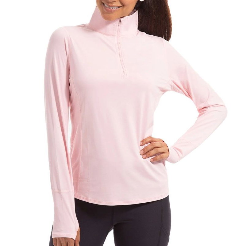 Bloq Uv Relaxed Mock Zip Women's Tennis Top