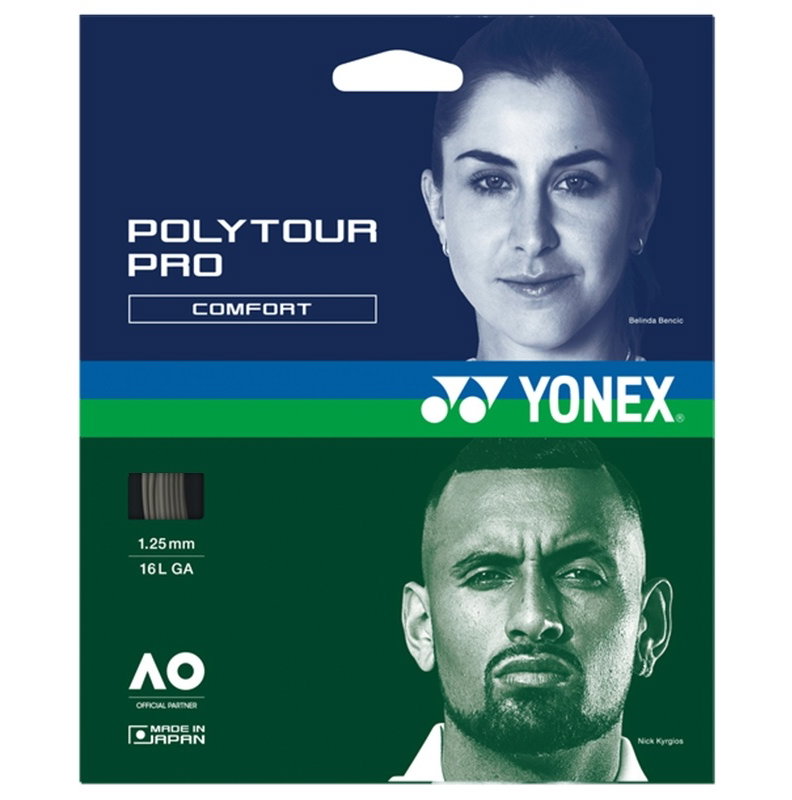 Yonex Poly Tour Pro 125 Tennis String Set - Grey