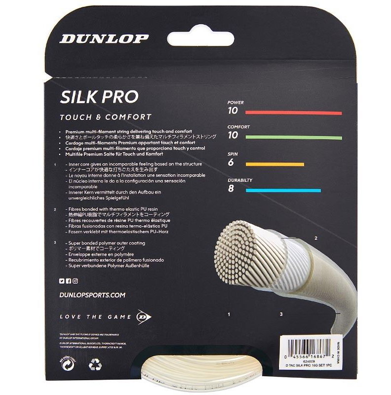 Dunlop Silk Pro 16 Tennis String Set