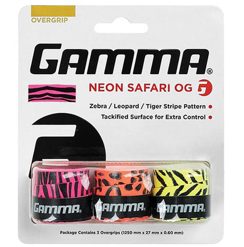 Gamma Neon Safari Overgrip 3 Pack