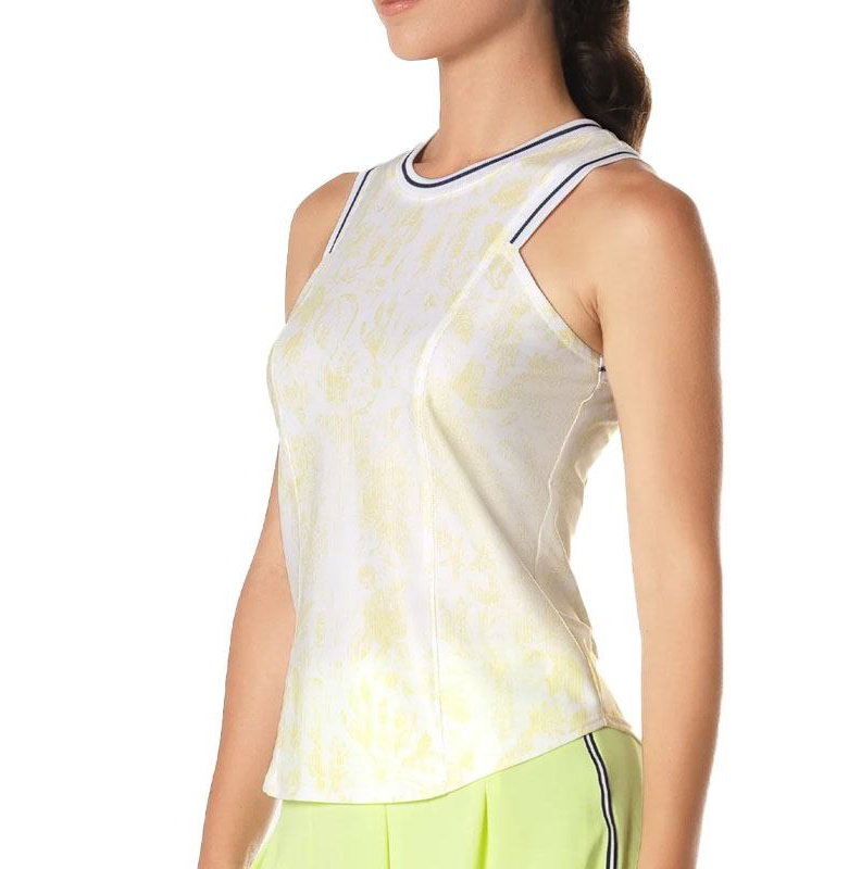 Lucky In Love Electric Toile Women's Tennis Tank