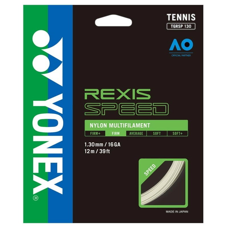 Yonex Rexis Speed 1.30 Tennis String Set - White