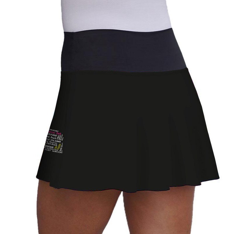 Lacoasport Miami Skyline Women's Tennis Skirt