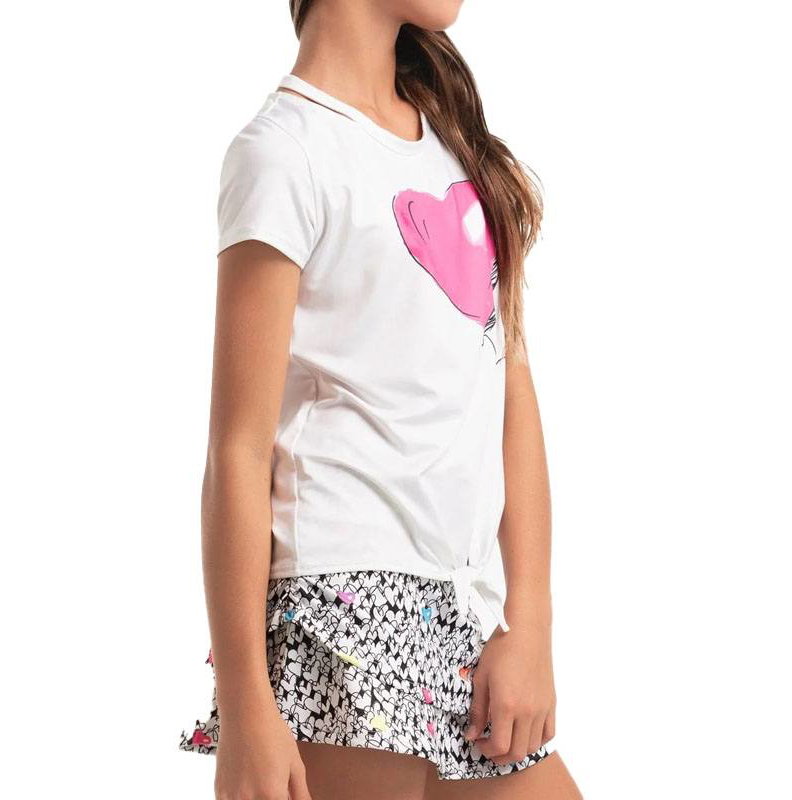 Lucky In Love Lovely Balloon Short Sleeve Girls' Tennis Top