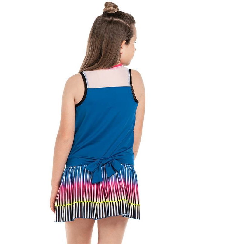Lucky In Love Pretty Bow Girls' Tennis Tank