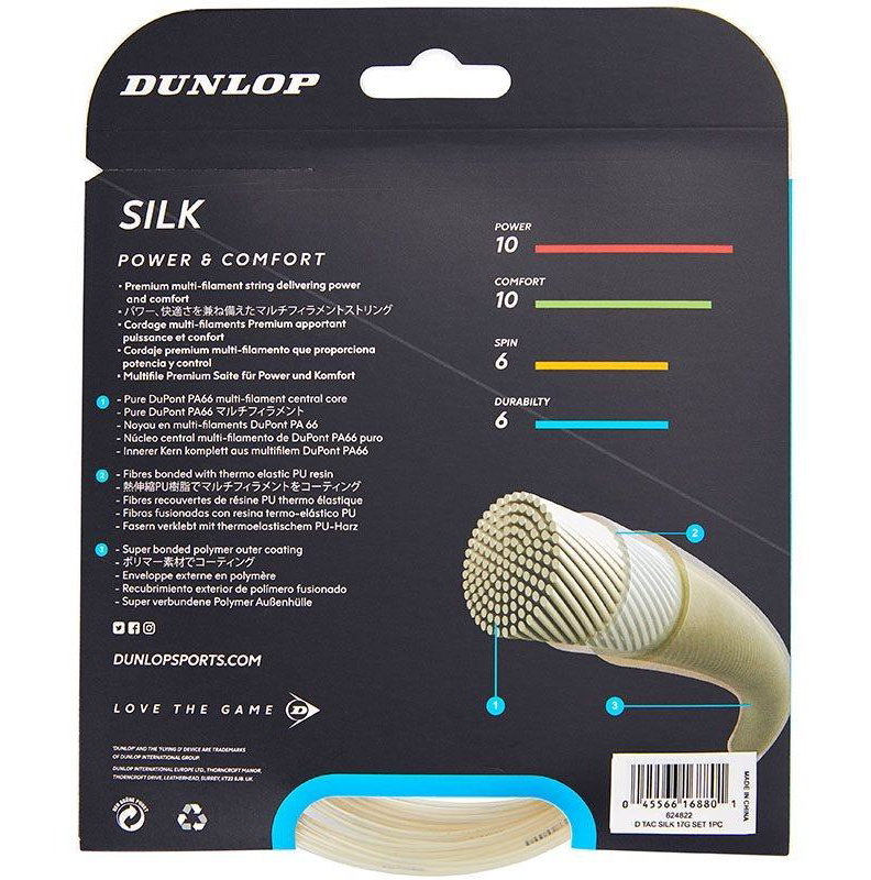 Dunlop Silk 17 Tennis String Set