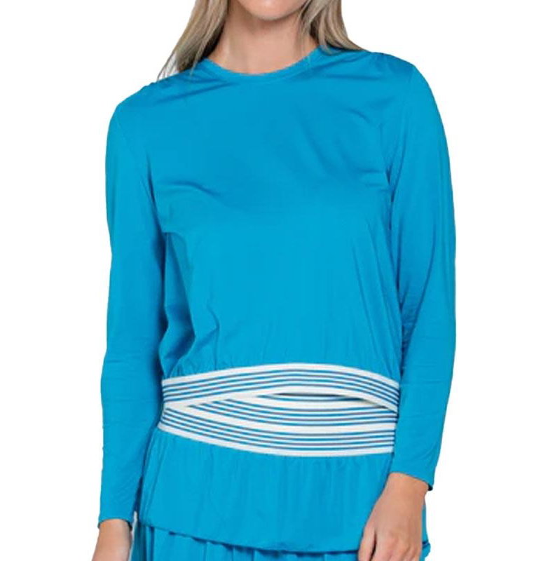 Lucky In Love Baseline Throw Over Women's Top