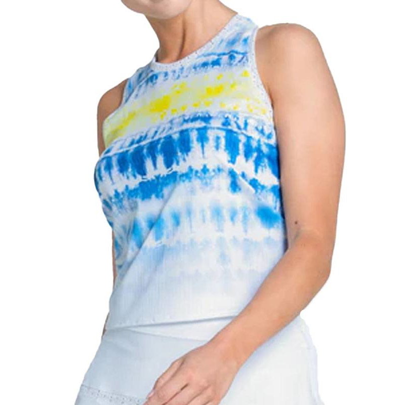 Lucky In Love Shibori Wave Women's Tank