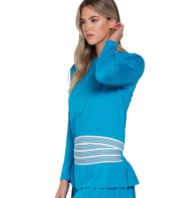 Lucky In Love Baseline Throw Over Women's Top