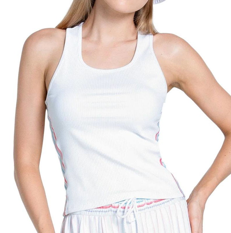 Lucky In Love Revival Rib Women's Tennis Tank
