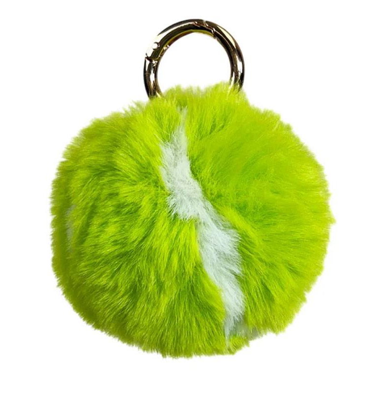 Racquetinc Furry Tennis Ball Keychain