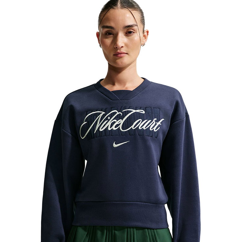 Nike Heritage Cropped Fleece Women's Tennis Top