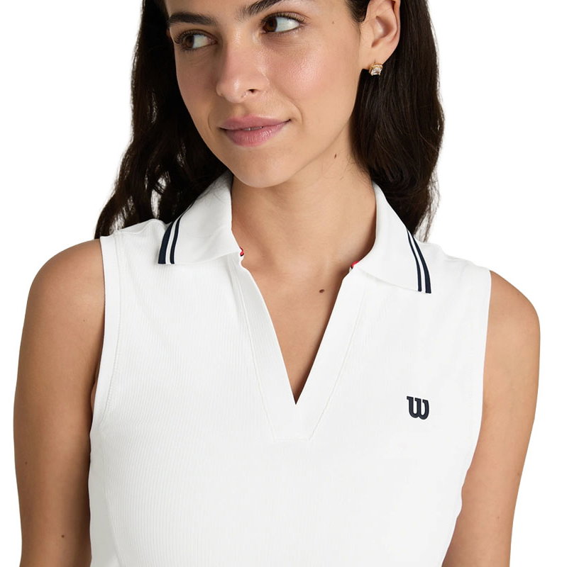 Wilson Rib Sleevless Women's Tennis Polo