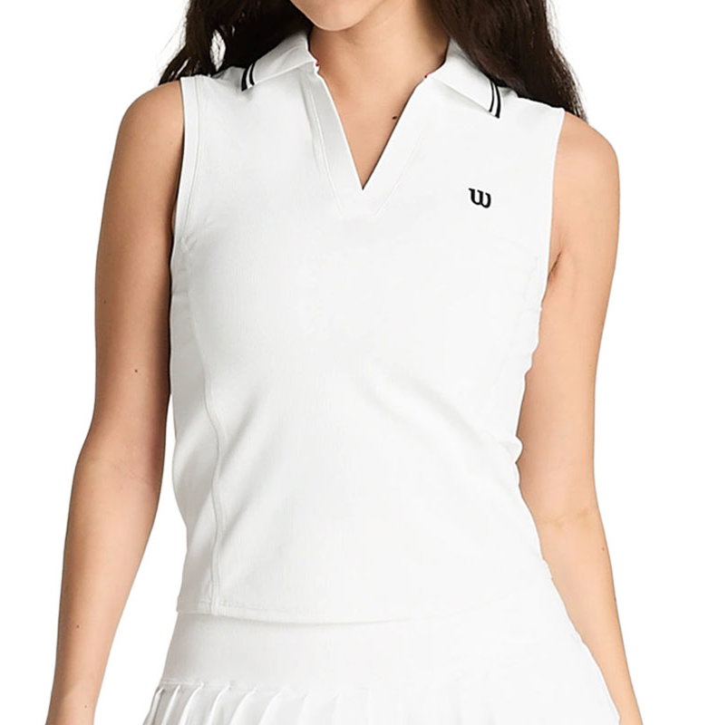 Wilson Rib Sleevless Women's Tennis Polo